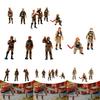 Miniature 1:64 Firefighter Figures Realistic Collection Mini Diorama Action Figures for Diorama Miniature Scene Decoration