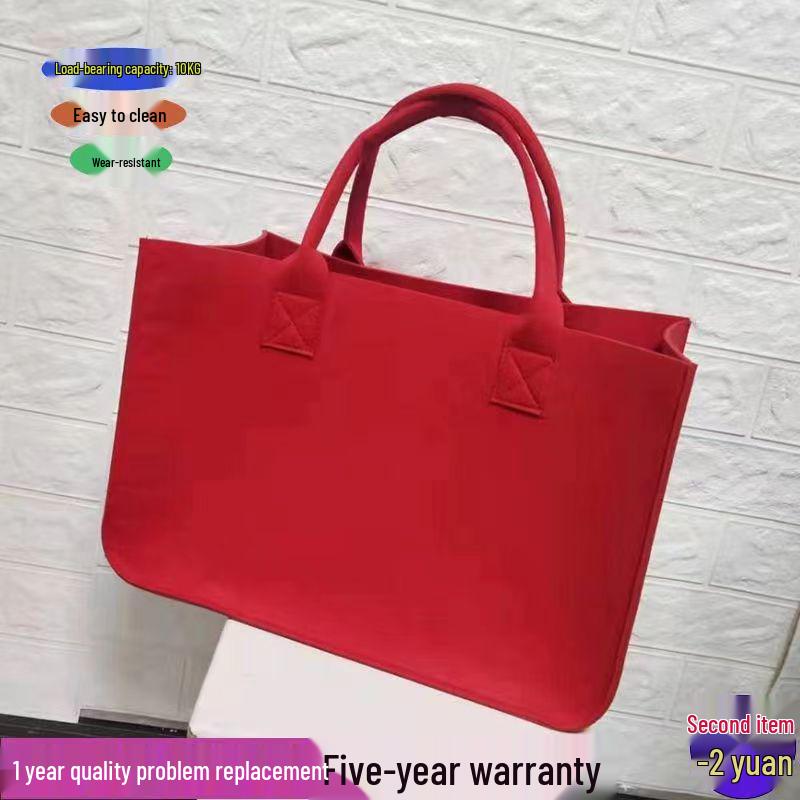 Módní plstěná taška na dojíždění s velkou kapacitou