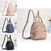 Stylish Macaron Color Block Backpack Versatile Spacious Lightweight Tote Bag For Women