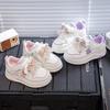 2026 Spring Girls' White Sports Shoes with Bow Knot - Trendy Casual Sneakers for Kids and Teens