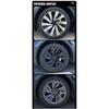 Para Tesla Model Y Juniper 4 Peças Calota de Roda 19 Polegadas Calota de Cubo Substituição Performance Calota de Roda Crossflow 2025 Acessório de Calota Completa