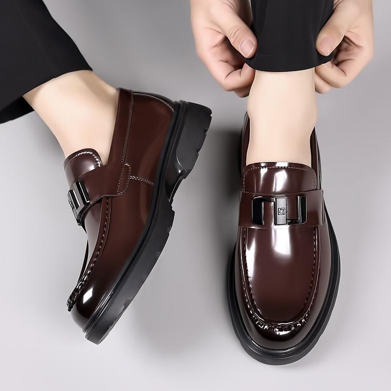 Fashion Leather Shoes For Man Genuine Leather Casual Shoes Fashion Business Oxford Shoes High Quality Designer Work Shoes
