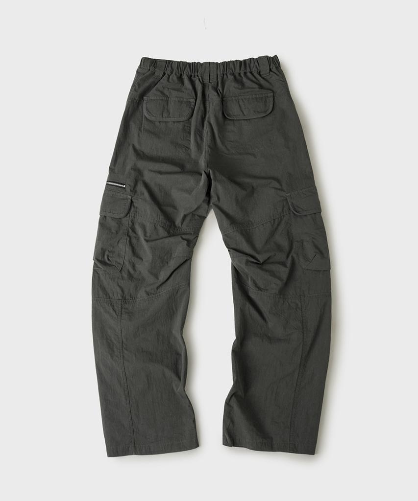 HOOVES Wide Straight Cargo Pants [Charcoal]