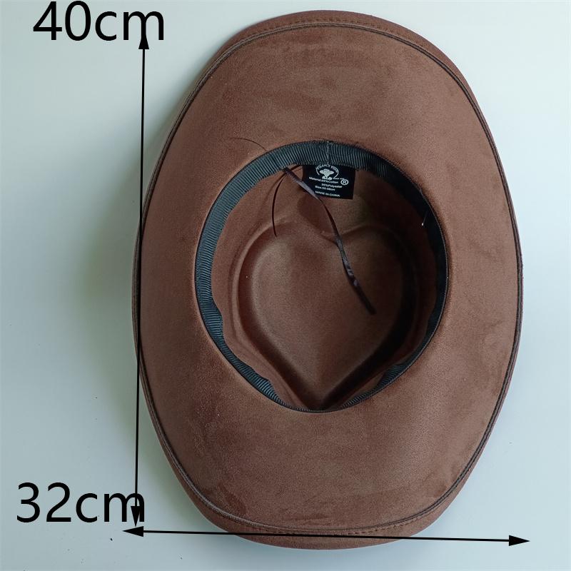 Heart Shaped Cowboy Hat Horse Head Leather Accessory Western Cowboy Hats Vintage Big-edge Gentleman Cowgirl Jazz Hat Holidays