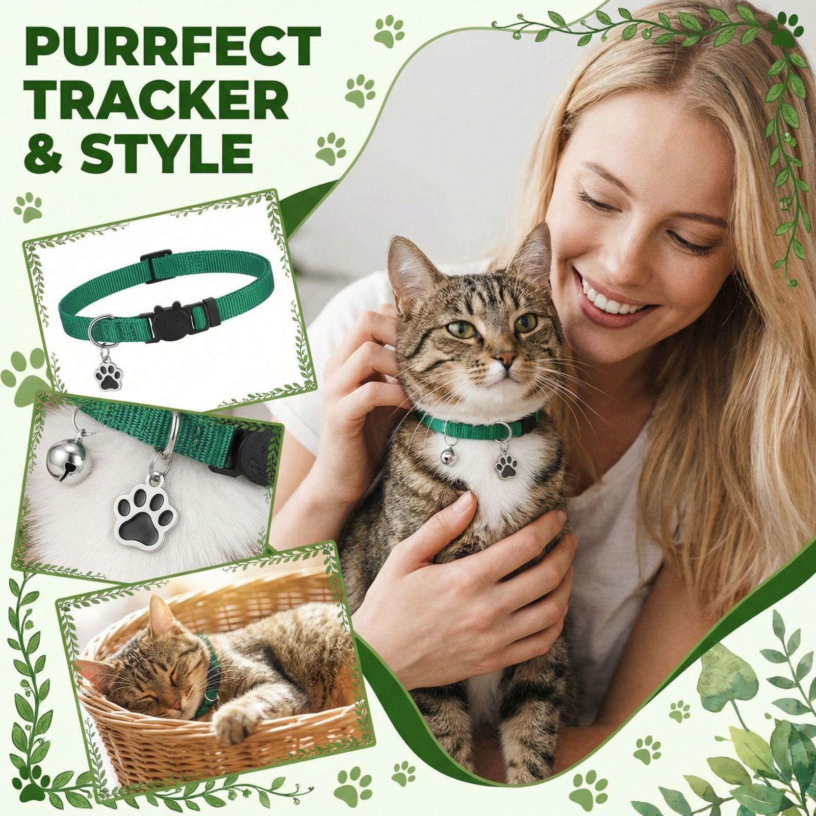 

Pet Fashion General Not Prone To Deformation Pet Collar One Size зелёный