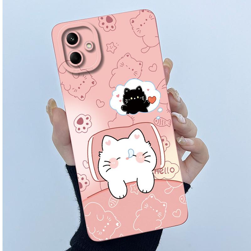 For Samsung Galaxy A04e A04 4G A04S Case Cute Panda Sweet Girls Cats Soft Silicone Back Cover Samsung SM-A042F A045F Phone Case