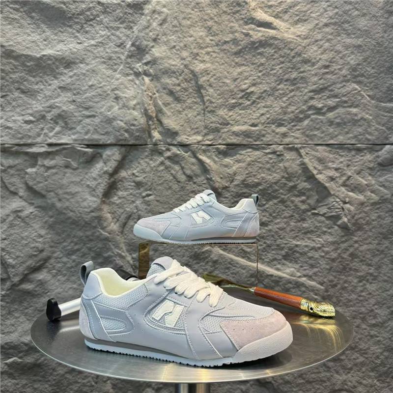 Flat sole comfortable solid color spring and summer new casual shoes low-top lightweight breathable lace-up shoes bc