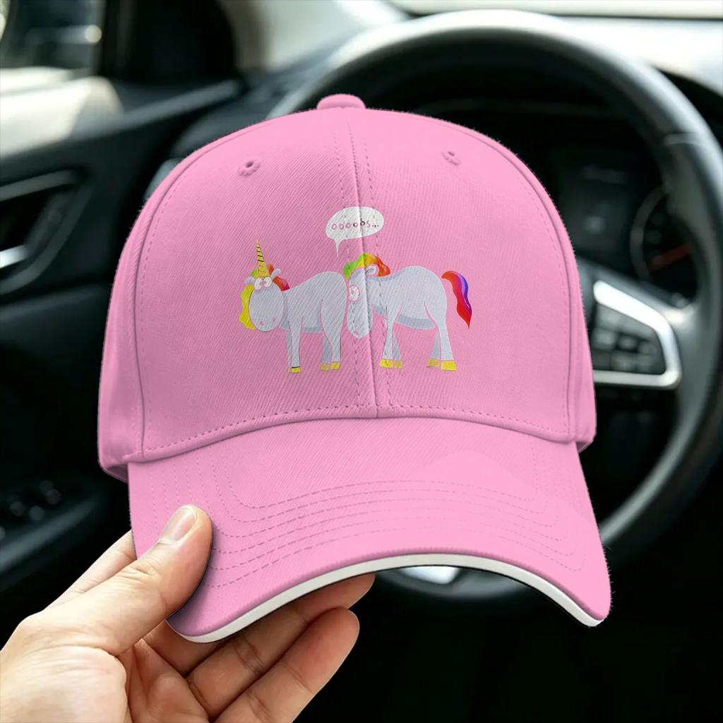 Summer Unicorn Pooping Rainbow Baseball Cap Outdoor Sport Casual Custom Logo Sun Hip Hop Couple Women Hot Sale Baseball Caps