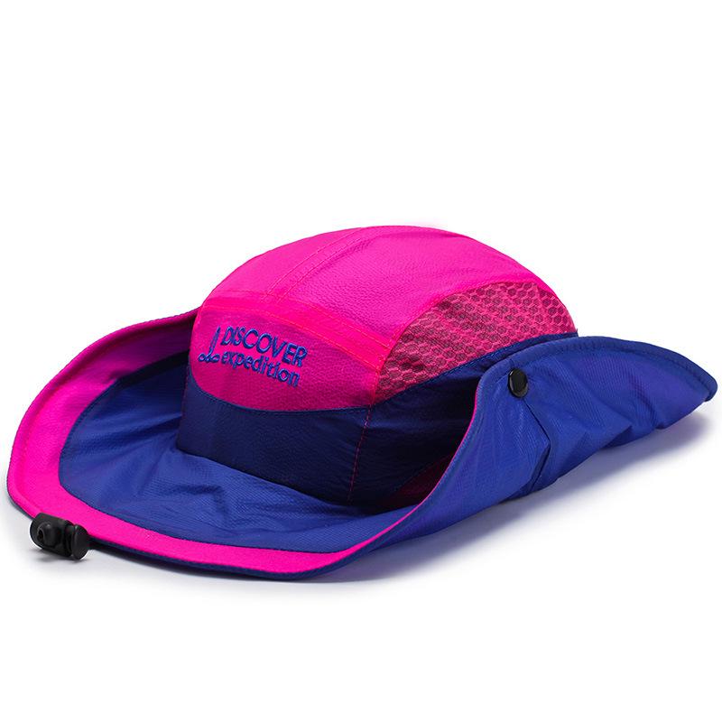 

Мужская шляпа для альпинизма с широкими полями на весну и лето, солнцезащитная и солнцезащитная, модная для путешествий на открытом воздухе, унисекс. Adjustable розы красного