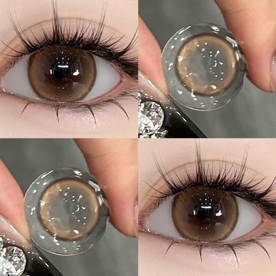 Cosmetici per lenti a contatto 2 pezzi Lenti a contatto colorate Miopia Lenti a contatto morbide naturali Uso di 1 anno per lenti a contatto cosmetiche