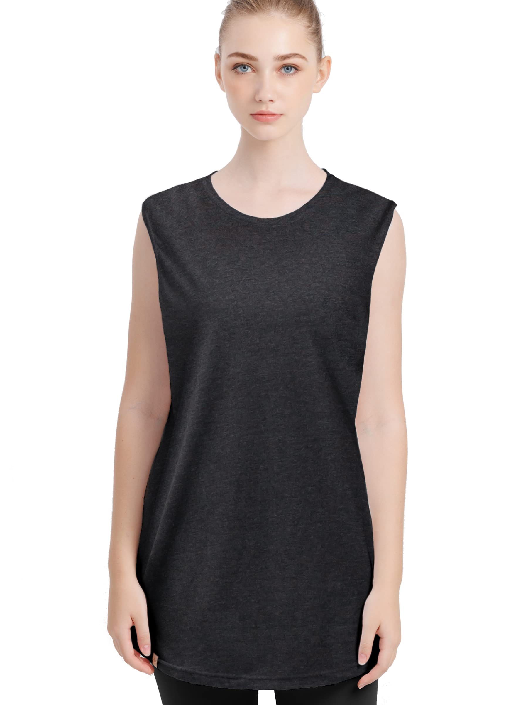 

Топ Roopa Practice Tank Yoga Хлопок Меланж Размер M Топ, Одежда, Топ, Без рукавов, Тренировочный, Женский, Серый,