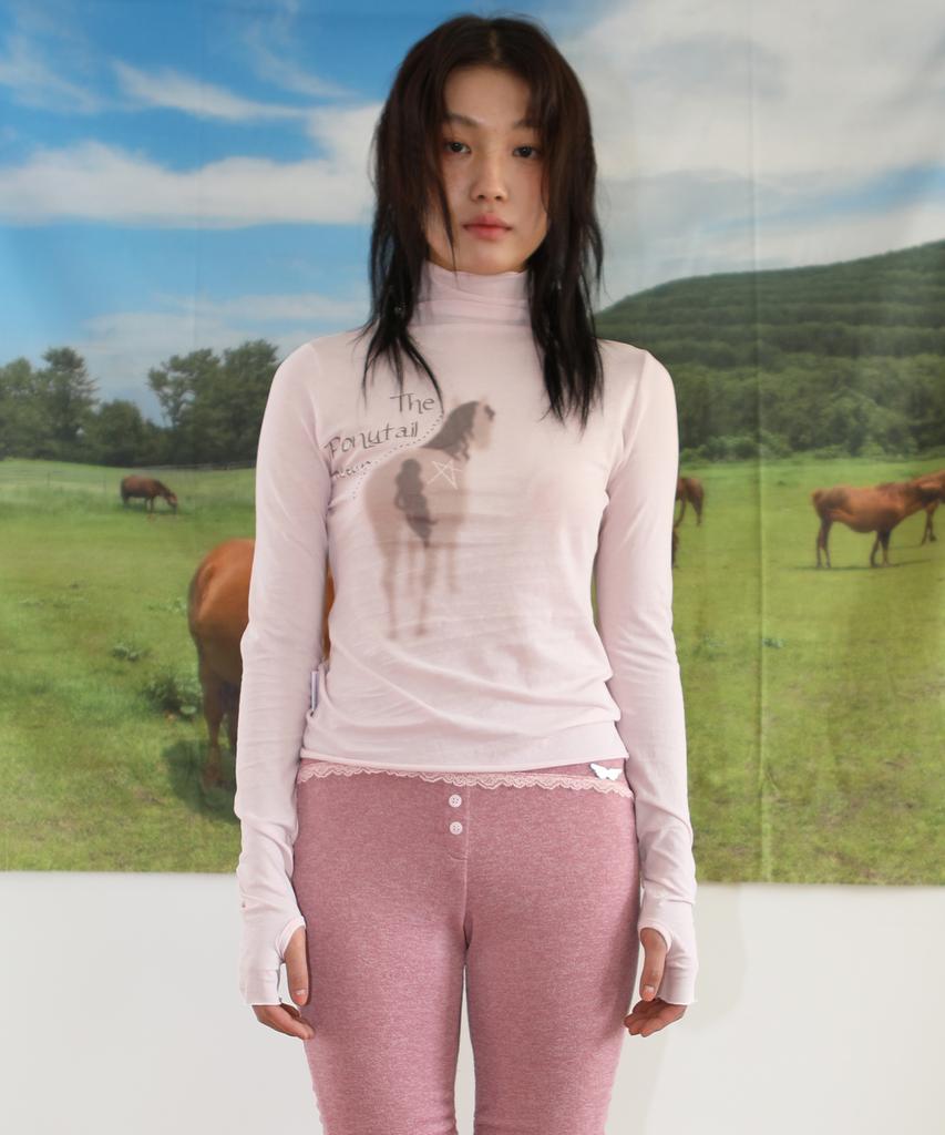 NOFFICIALNOFFICE Breeze Warmer Turtleneck Pink