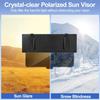 Polarized Sun Visor Extender for Car Anti-glare Sunvisor Extension Shade Attachment for Glare,Clips And Straps Design for Extra Safety,Sunshade