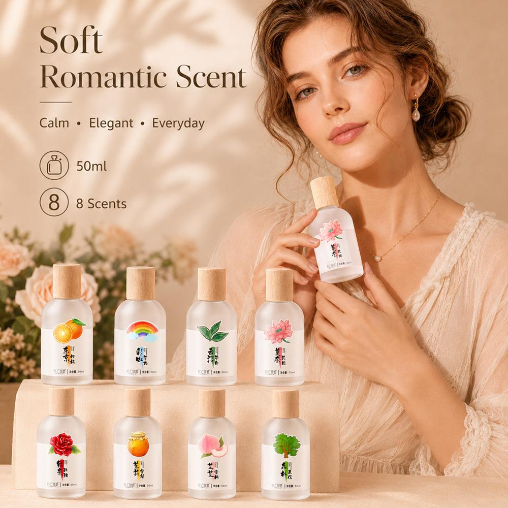 Light citrus perfume, fresh ladies long-lasting perfume, jasmine rose perfume