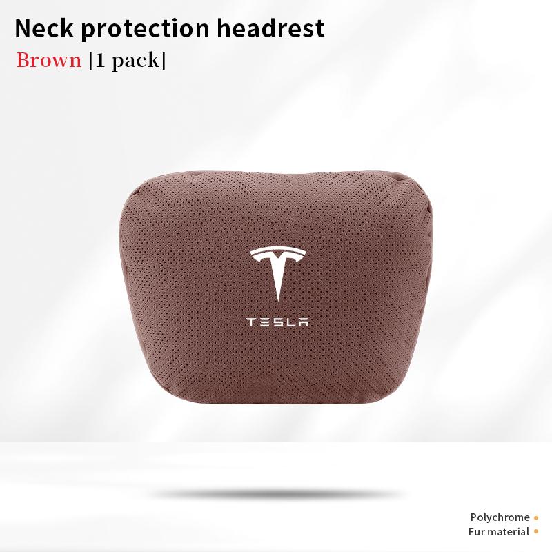 For Tesla Model 3 Model Y Model S Model X Car Headrest Neck Support Seat Soft Neck Pillow Automobile Tesla Interior Accessories