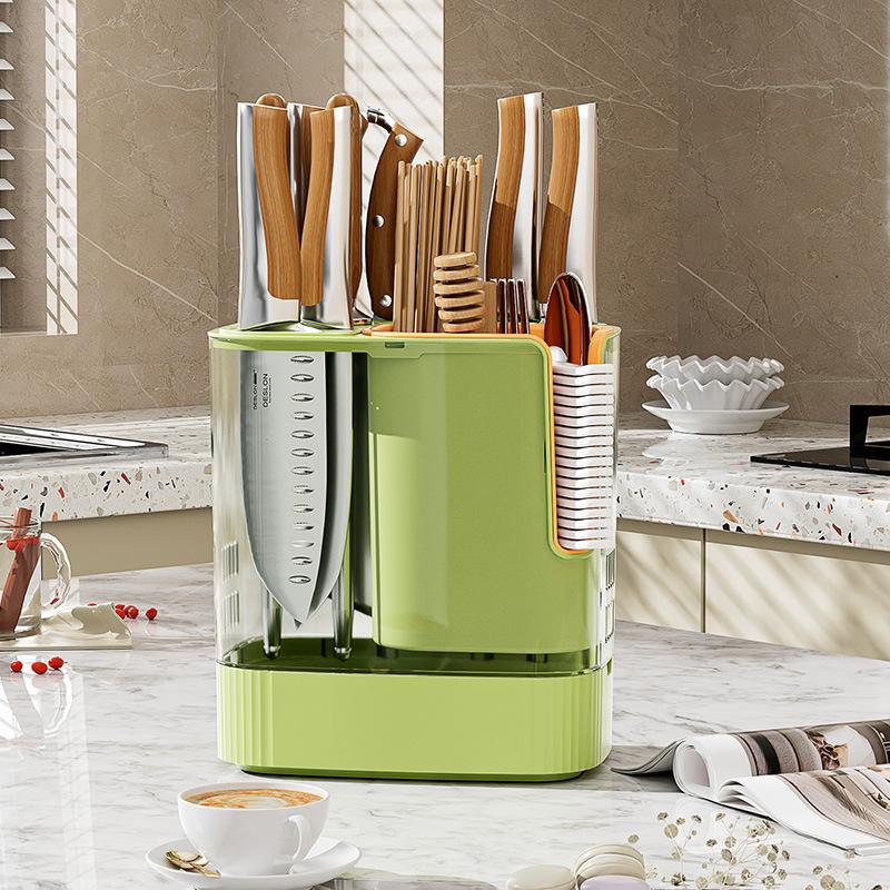 Kitchen Knife Rack Shelf Sub Multifunctional Countertop Knife Chopsticks Box Storage Rack Bucket Body Chopsticks Cage