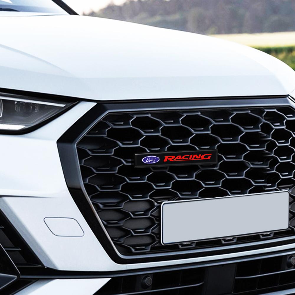 ABS Car Front Hood Grille LED Light For Ford Focus Mk2 Mk3 Fiesta Tuning Accessories Mk7 Ranger Mondeo Mk4 S-MAX Kuga Mustang