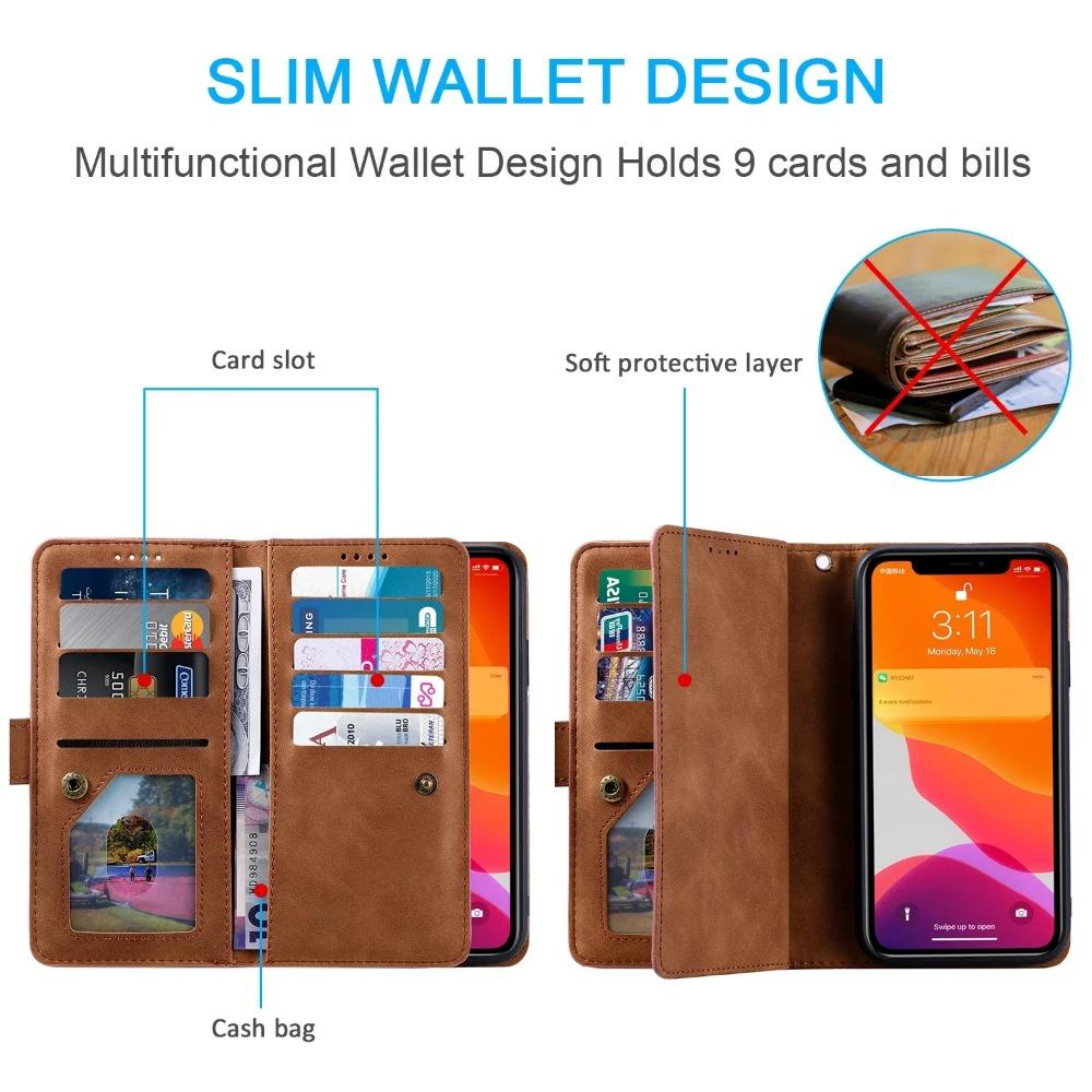 Luxury Leather Case For Samsung Galaxy A7 A5 A3 2017 2016 A6 A8 Plus 2018 A750 A310 A510 A530 Zipper Wallet Flip Book Case Cover