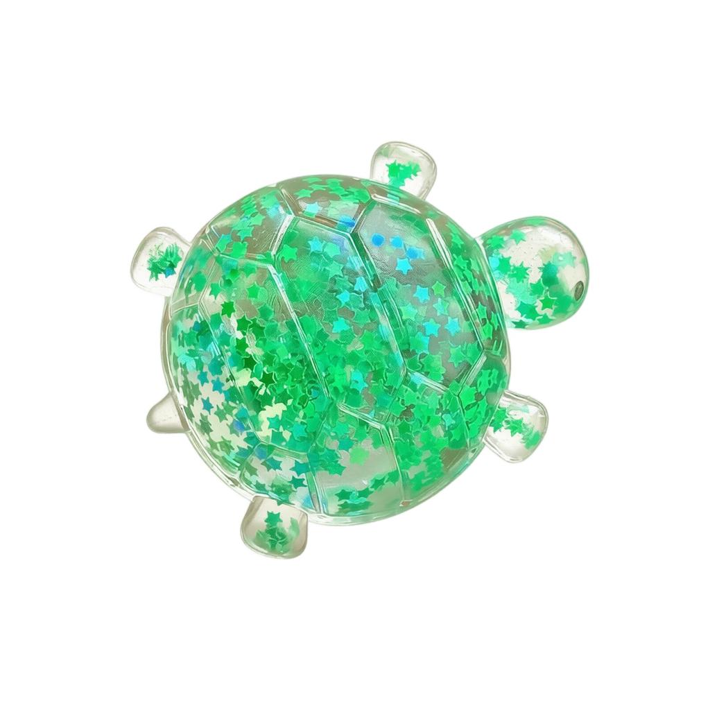 Glitter Turtle Toy, Sensory Stress Toy for Kids and Adults