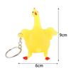 New Yellow Novelty Pranks Gadgets Halloween Gift Tricky Chickens Lay Eggs Funny Vent Toys Keychain