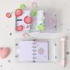 Colorful Transparent Binder Loose Cover Journal Sketchbook Office Supplies Accessories