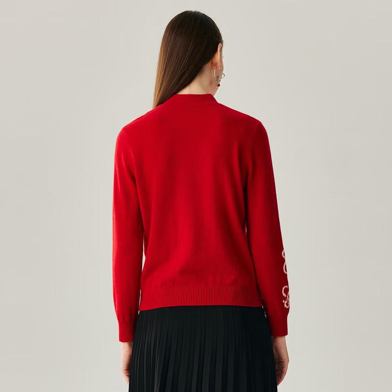 Women's New Chinese Style Stand-up Collar Cashmere Sweater