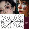 Spider Witch Rhinestone Scar Makeup In Red & Black Glitter for Halloween