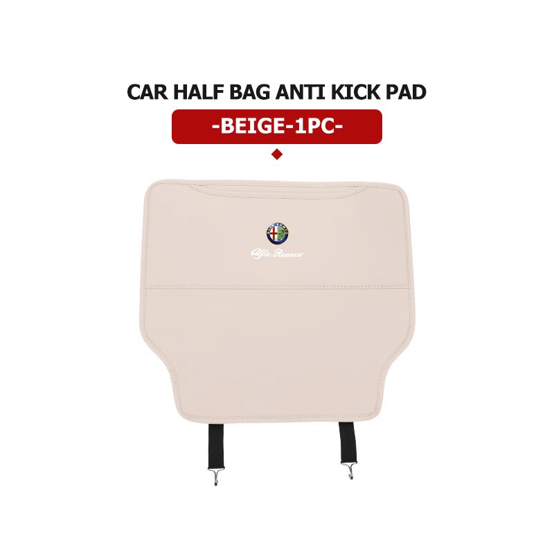 Für Alfa Romeo Autositz-Rückenlehne Anti-Kick-Pad Schutzmatte Aufbewahrungstasche Emblem Zubehör Giulietta GT 159 147 156 Mito Brera