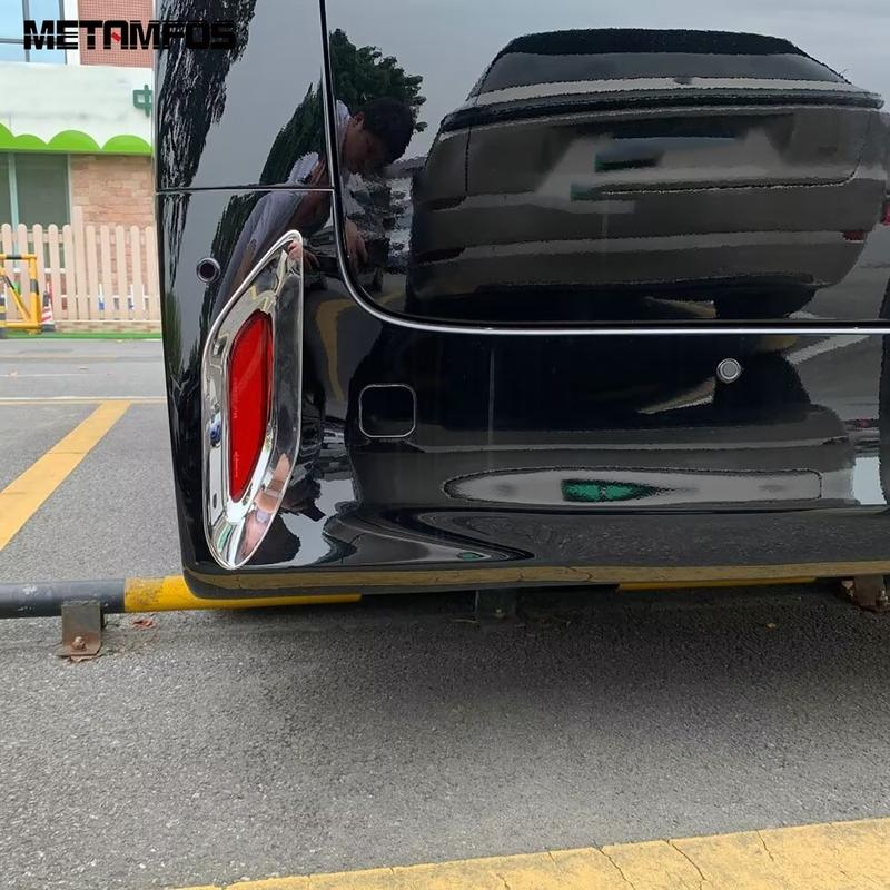 For Toyota Alphard Vellfire 2024 2025 2026 Carbon Fiber Rear Fog Light Lamp Cover Trim Foglight Strip Trim Exterior Accessories