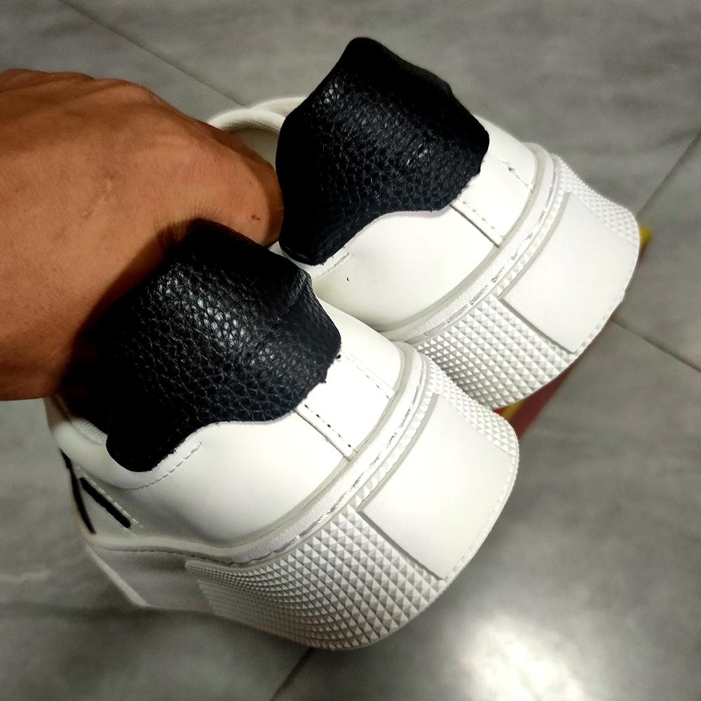 Fashion Fashionable Versatile Casual Board Head Leather Suede Light High-end Feel Business White Leather Walking Shoes Loafers Sneakers