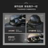 Vintage Military Style Half Face Motorcycle Helmet Harley Riders - ABS Shell 3C Certified Unisex Multiple Colors Visor