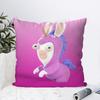 Cartoon Raving Rabbids Game Pillow Case Square Pillow Bedroom Sofa Leisure Comfort Cushion Car Living Room Home Decoration