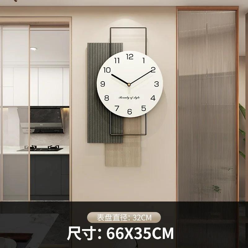 Silent Living Room Wall Clock Modern Design Metal Room Creative Wall Clock Large Free Shipping Horloges Murales Decorating Items
