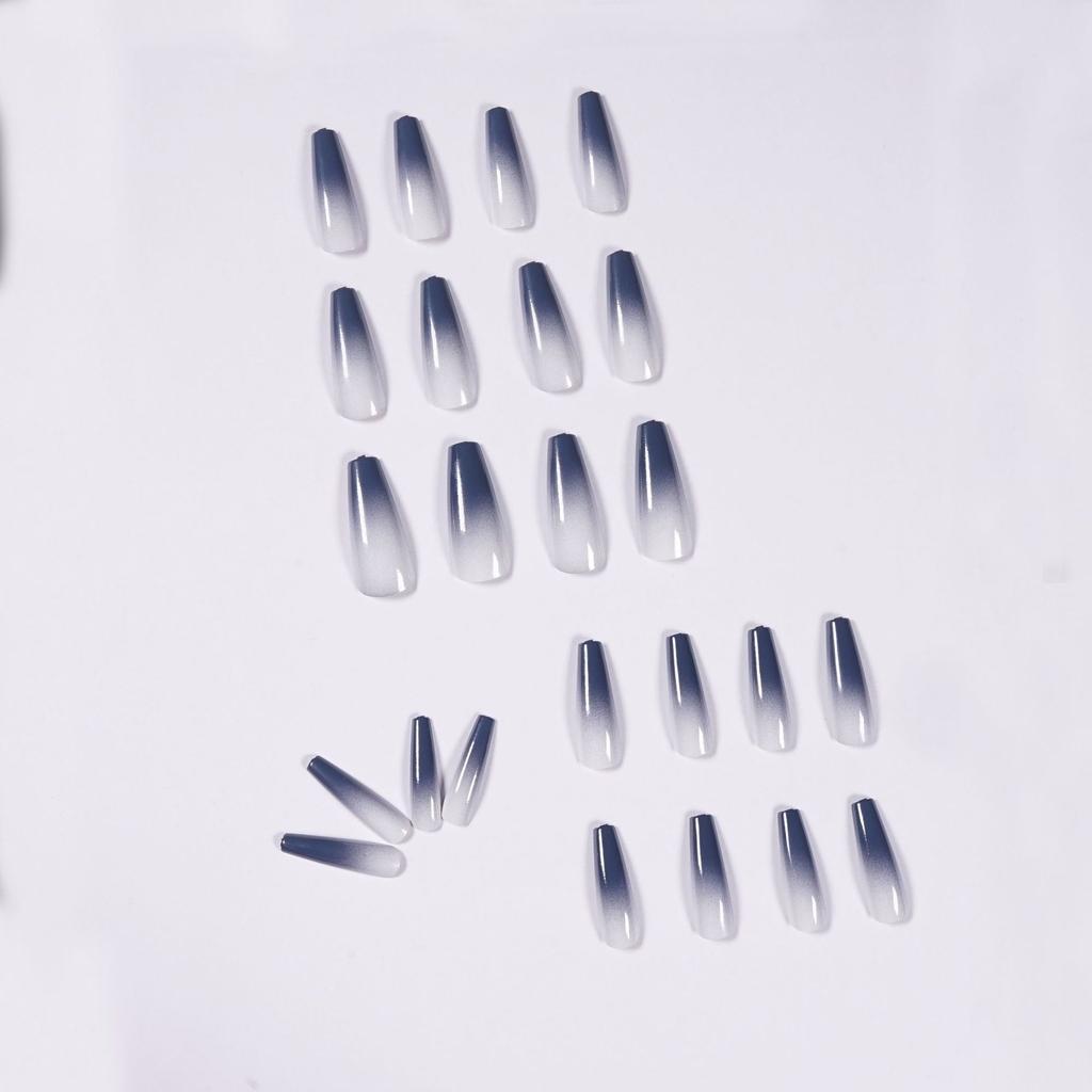 Gradual change series long ballet advanced gray gradual change wearing nail fake nail nail patch nail patch factory sales