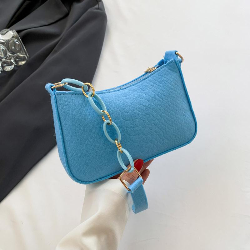 Popular Retro Gentle Temperament Small Square Bag Autumn One Shoulder Handheld Fashionable Casual and Fashionable Underarm Small Square Bag