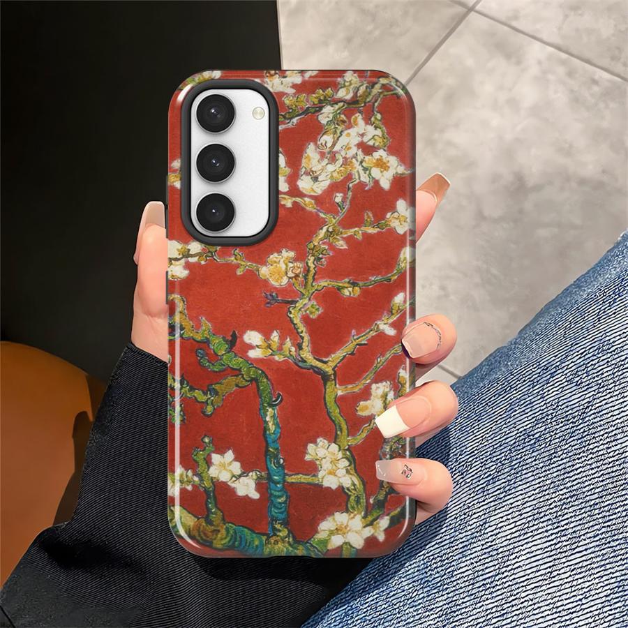 Van Gogh Still Life Flower Branches Soft Cover Capa Phone Case for Samsung Galaxy S25 S23Ultra A36 S25Ultra A16 S20 FE S24 Ultra