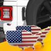 2pcs Auto N Flag  Sticker Decal 3D Metal Emblem Car Truck Accessories