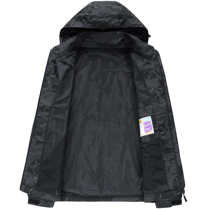 Eldoria 2025 Men's Camouflage Windbreaker Jacket for Spring and Autumn - Outdoor, Windproof, Casual Sports.