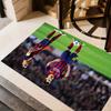 Brazilian Soccer Player Gesturing. Area Rug Design for Living Rooms Balcony Dormitory Bedrooms Anti-slip Rug Anime Office Decor Spiritual Gift