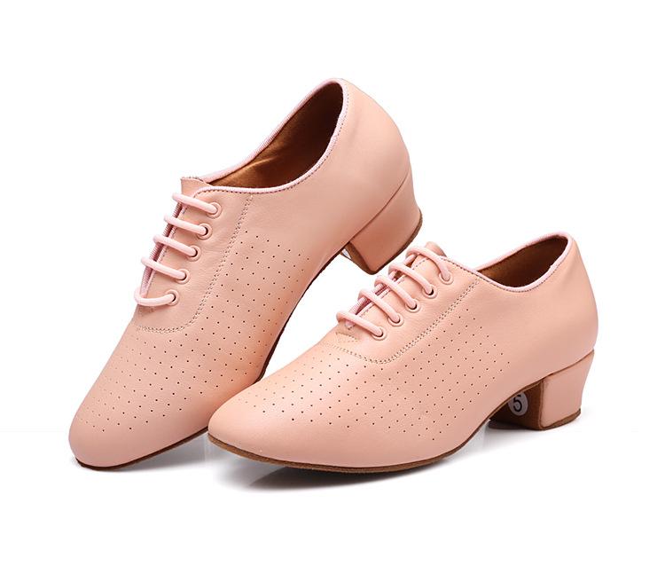 Scarpe da ballo in pelle con fondo morbido da interno per donna, da donna, moderne, Jazz, Latine, Sneakers traspiranti, da ballo, fitness, sportive da donna