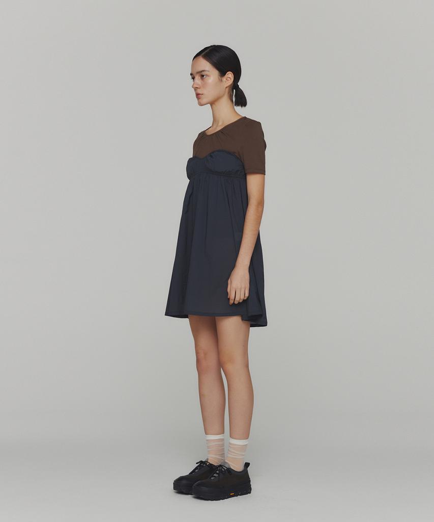 Amomento Corset Mini Dress_Charcoal