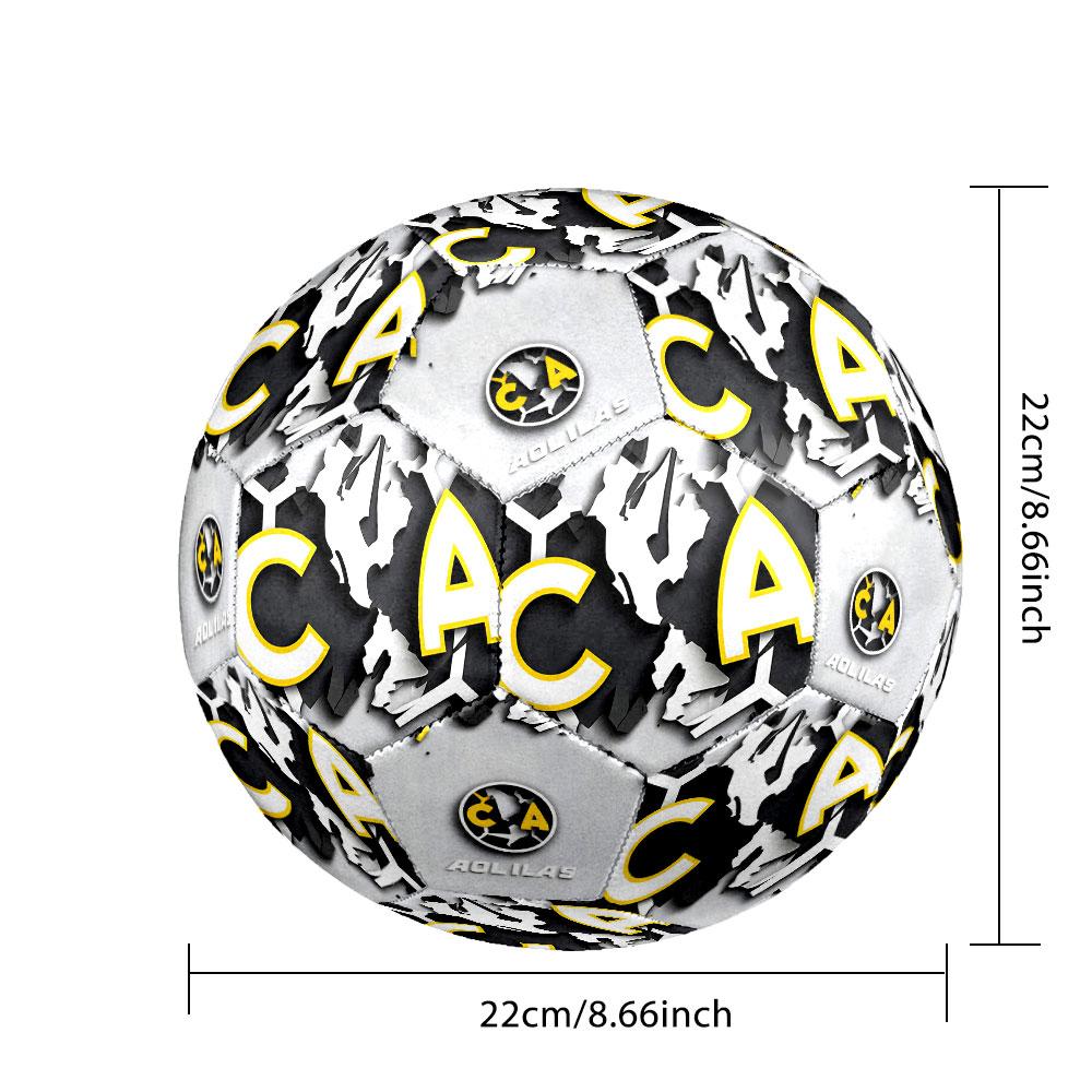 Club América Football Club Indoor Size 5 Soccer Ball Colorful Machine Stitched PVC Competition Ready Durable High-Bounce