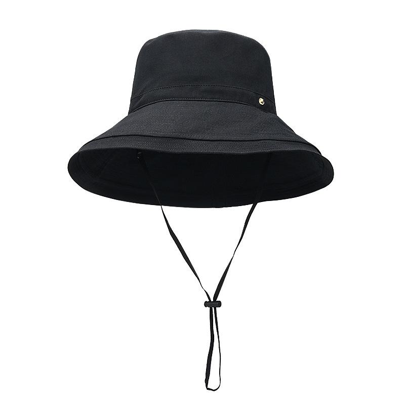 

Big brim sun hat summer outdoor sun protection breathable cotton casual versatile ladies bucket hat M（56-58cm）