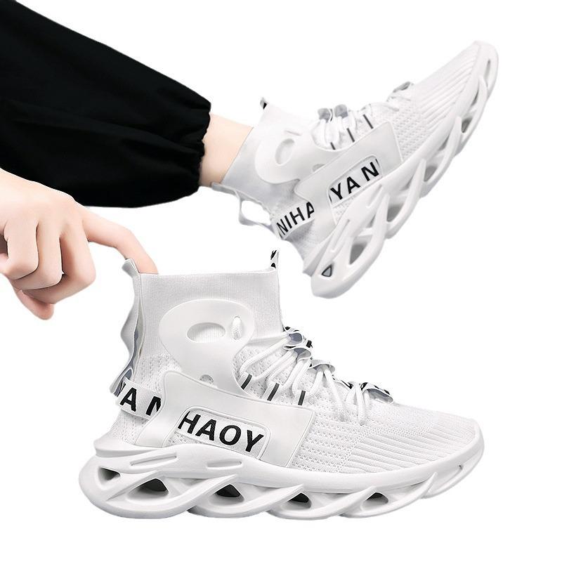 Shoes Men's Autumn New Men's Shoes Youth Trend High Top Shoes Blade Sneakers Versatile Running Trend Shoes