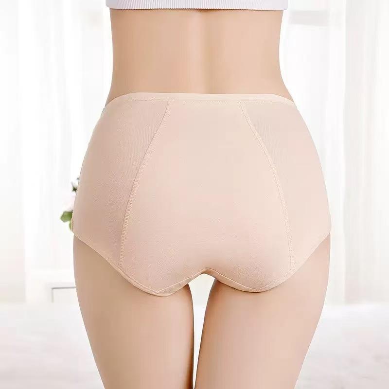 Female Spring and Autumn Menstrual Period Physiological Period Pure Cotton Leakproof High Waist Triangle Briefs