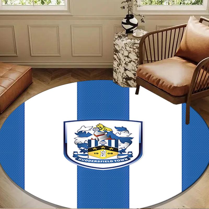 Hudders-field Football Spirit Round mat Home Decor, Chair rug For livingroom,Bedroom, doormat home decor Birthday Gift Christmas Gifts
