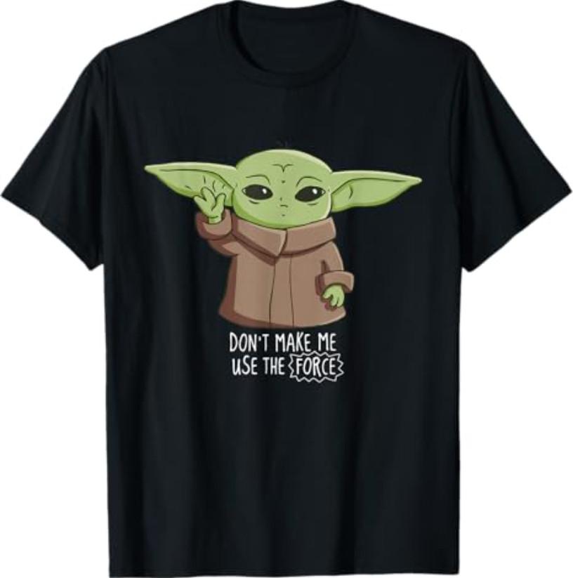 Star Wars The Mandalorian Grogu Don t Make Me Use The Force T-Shirt S разноцветный