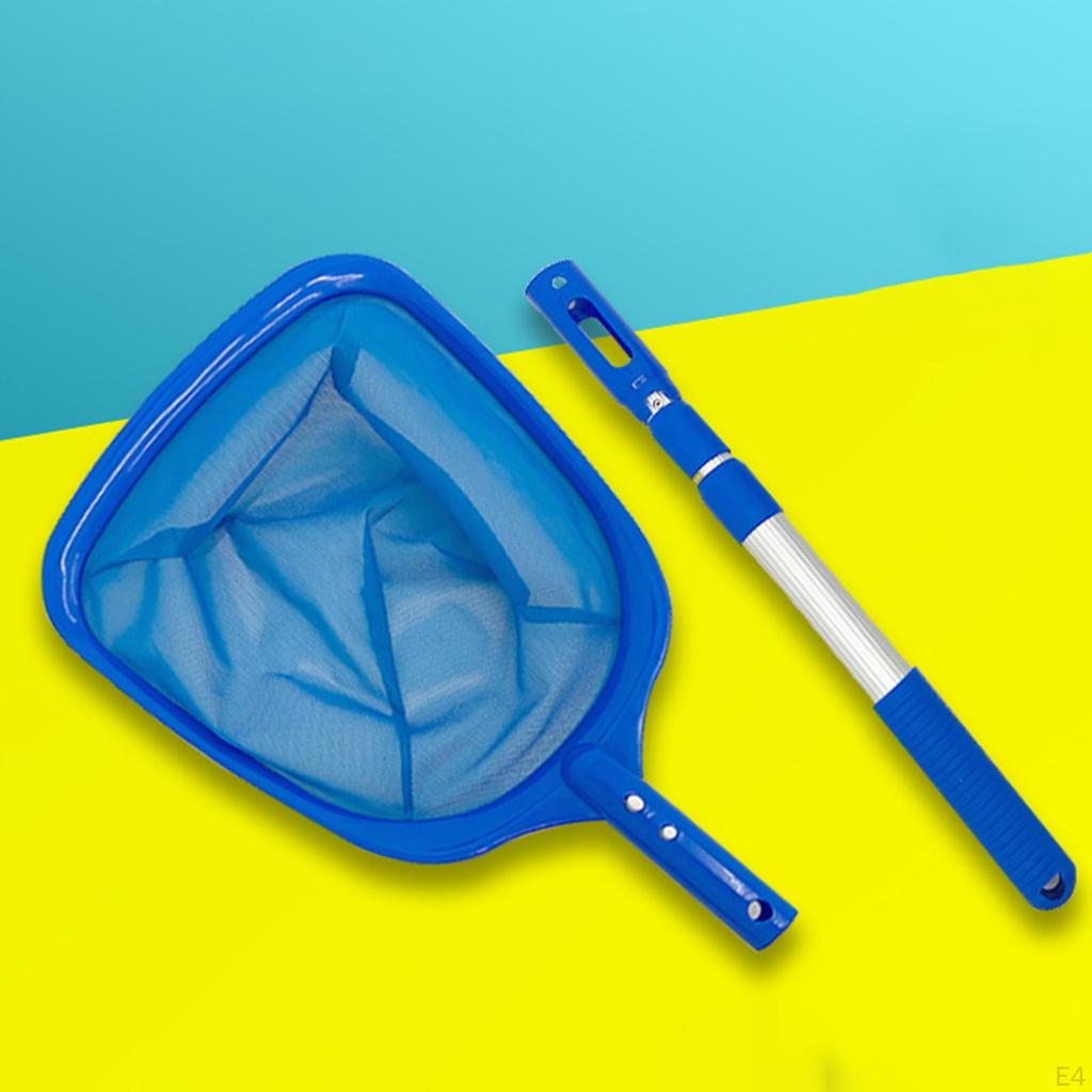 Telescopic Pole Rake Heavy Duty Net for Above Or in-Ground Pools Fountains Pool Cleaning Tool