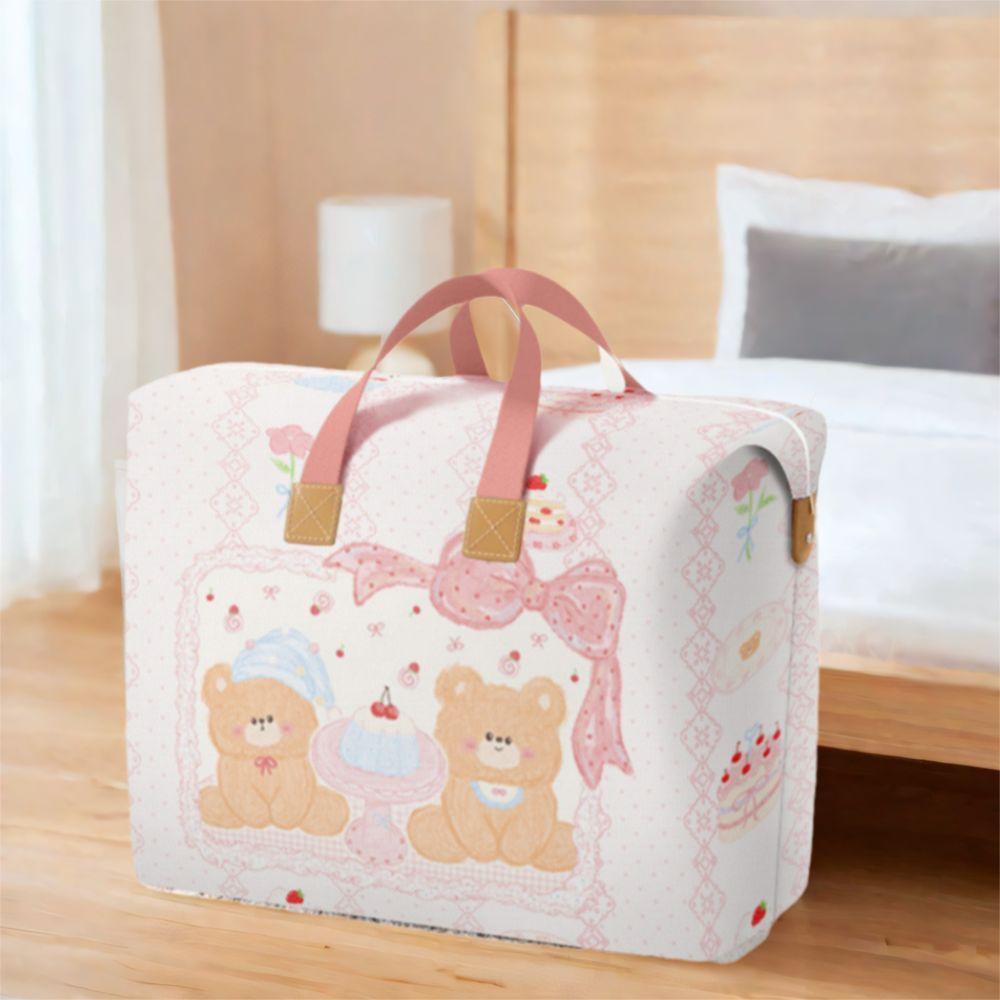 Cartoon Children Quilt Finishing Bag Large Capacity Moving Packing Bag Luggage Storage Bag  Blanket