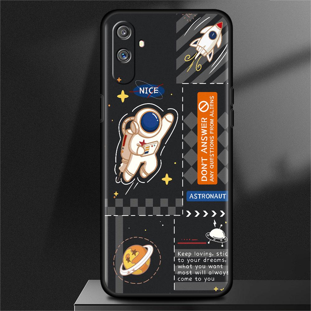 Soft Case For Oppo Realme 8 C21Y C21 GT Neo 2 Pro 3 7 9 Pro 8i 6 C11 9i C35 C15 Master C12 C3 Phone Cover Fashion Cool Astronaut